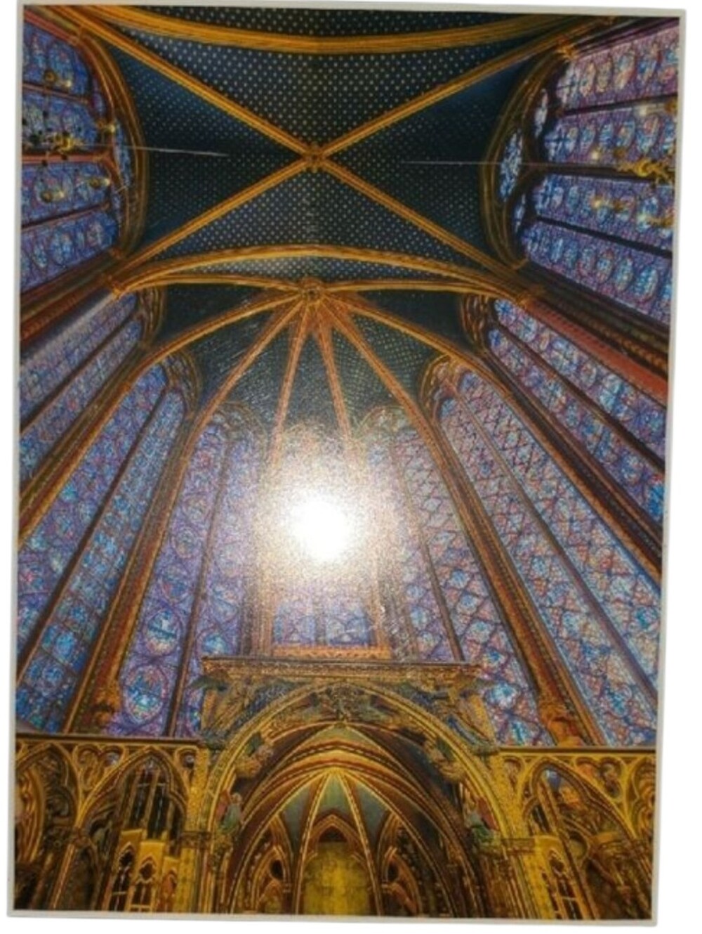Signed Architectural Cathedral Art Photo Print Bernard Blekfold St Chapelle